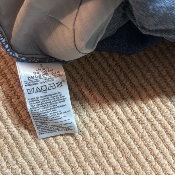 Gap Kids Blue Denim Jumpsuit - NWT - size S 6/7 - Picture 5 of 5